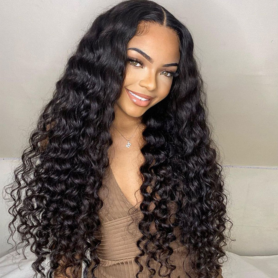 Glueless Wig Loose Deep Wave 4x4 5x5 HD Lace Wig