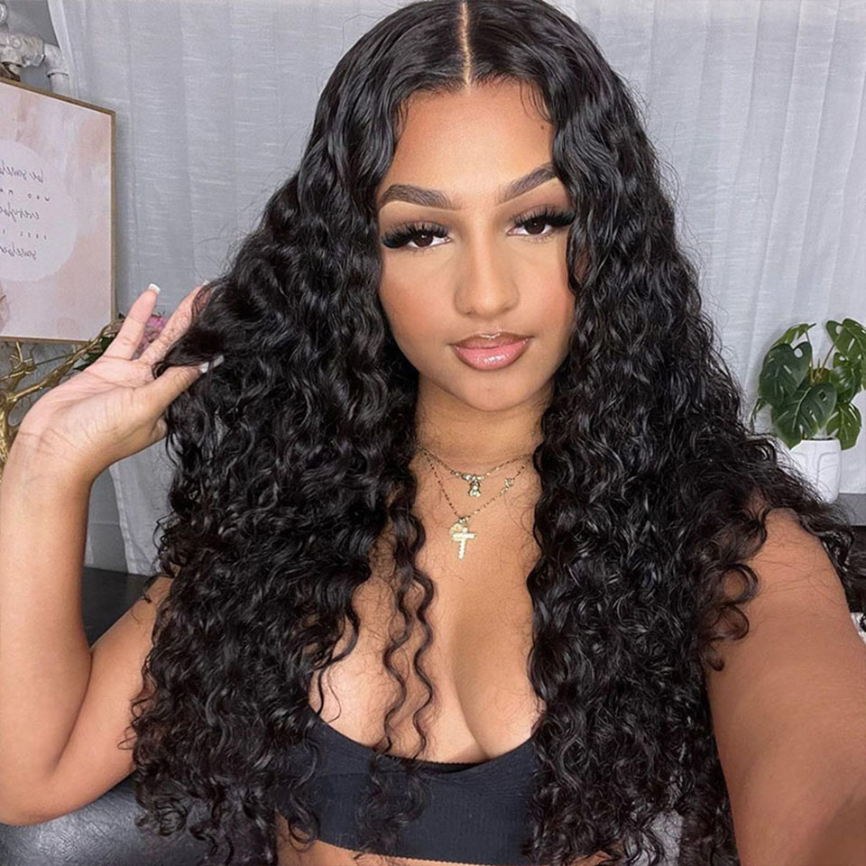 Wear And Go Water Wave Wig 4x4 5x5 Glueless HD Lace Wig