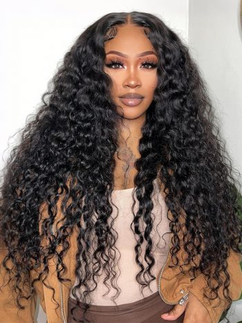 Bleached Knots Wear And Go Water Wave Glueless Wig 6x5 Pre Cut HD Lace Wig