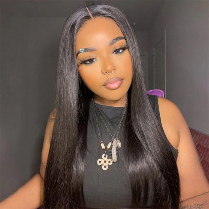 Glueless 4x4 5x6 HD Lace Wig Straight Hair Wear And Go Wig
