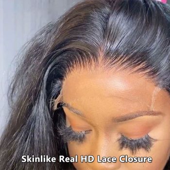 Mscoco Human Hair 5x5 Real HD Lace Closure Straight And Body Wave Closure