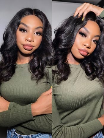 Wear Go Wig Loose Body Wave Glueless 6x5 Pre Cut HD Lace Shoulder Length Wig