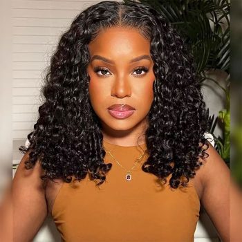 Bouncy Water Wave V Part Wig 180% Density Quick Install Wig