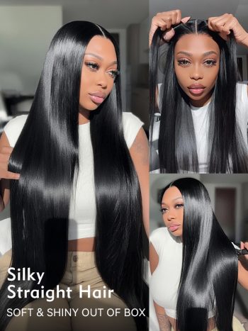 Upgraded Cap Bleached Knots Straight Wear Go 6x5 Pre-Cut HD Lace Wig
