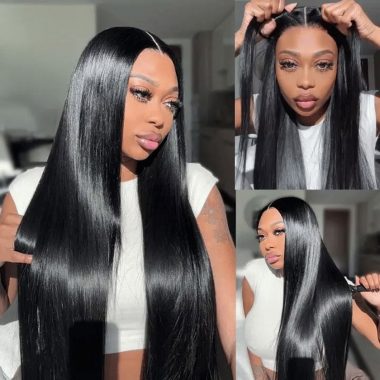Upgraded Cap Bleached Knots Straight Wear Go 6x5 Pre-Cut HD Lace Wig