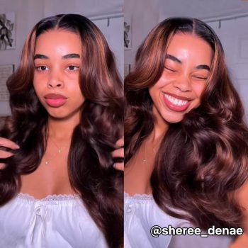 Ready To Go Glueless Honey Blonde Bleached Knots Highlight Wig Pre-Cut 6×5 HD Lace Wig