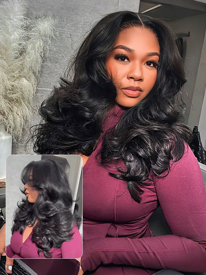Wear Go Glueless Butterfly Layered Cut Loose Body Wave Wig 6×5 13x4 HD Lace Wig