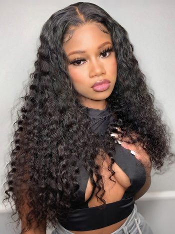 Flexi-Fit Deep Wave Glueless Wig Pre-Cut 6×5/9×6 HD Lace Wig Fit All Sizes