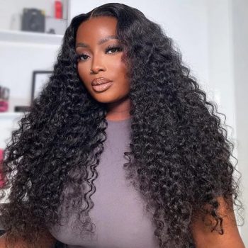 Flexi-Fit Deep Wave Glueless Wig Pre-Cut 6×5/9×6 HD Lace Wig Fit All Sizes