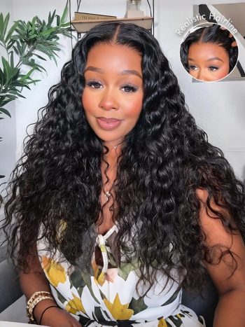 Flexi-Fit Glueless Wig Pre-Cut 6×5/9×6 HD Lace Wig Water Wave 180% Density