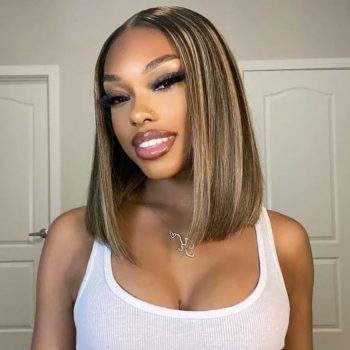 Glueless Highlight 1b/22 Bob Wig 6×5 Pre-Cut HD Lace Wig Wear & Go